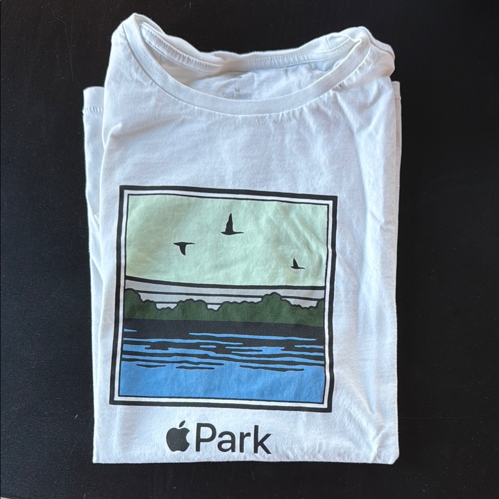 Apple Park Scenic White T-Shirt